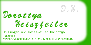 dorottya weiszfeiler business card